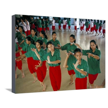 Students in Dramatic Arts College on Dance Course, Bangkok, Thailand, Southeast Asia Stretched Canvas Print Wall Art By Bruno (Best Dramatic Arts Colleges)
