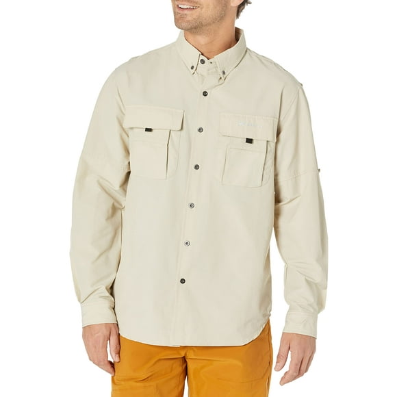 Arctix Men's Summit Long Sleeve Camp Shirt, Stone, 4X-Large