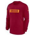 thumbnail image 2 of Men's Nike Burgundy Washington Commanders Sideline Player Performance Long Sleeve T-Shirt, 2 of 3