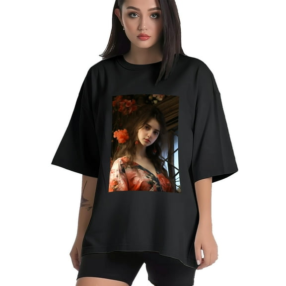 Plus Size Shirt for Women Black Tops for Women Short Sleeves Shirt for Women Woman2 T Shirt Crewneck Shirt for Women XS