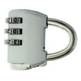 thumbnail image 3 of Digit Padlock 3 Digit Combination Lock Security Heavy Duty Zinc Alloy Luggage Locks for Suitcase, 3 of 8