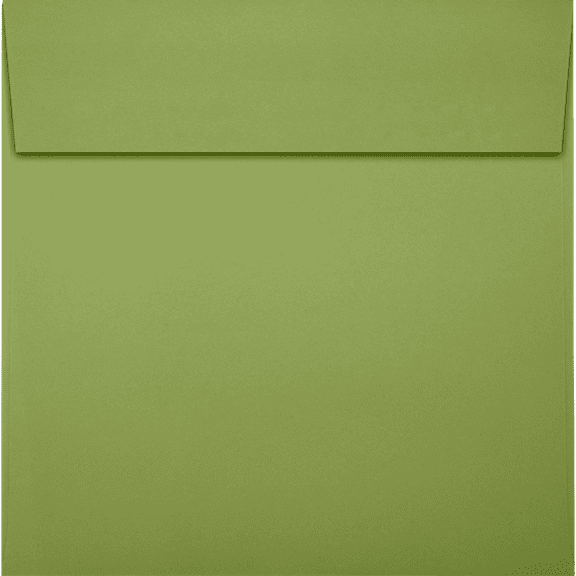 LUXPaper 6 1/2 x 6 1/2 Square Invitation Envelopes, Avocado Green, 50/Pack