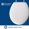 thumbnail image 3 of Asiento de inodoro Mayfair Edgewater 844CP 000 de madera esmaltada blanca, 3 of 8