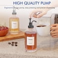 thumbnail image 3 of Coffee Syrup Dispenser Set - 4 Glass Bottles with Black Pumper and Syrup Labels - Precise Dispensing and Stylish Addition to Coffee Shop, Cafe or Home Bar, 3 of 7