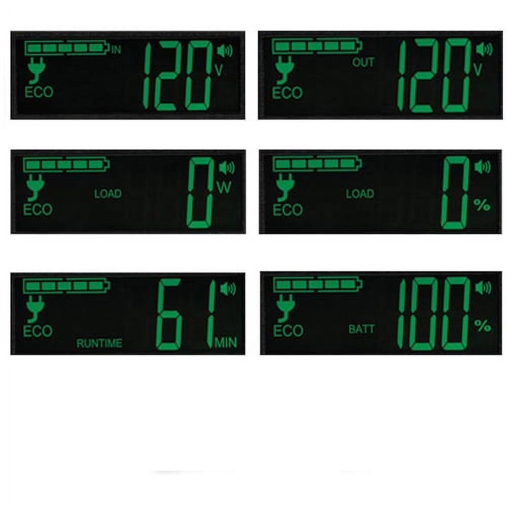 Tripp Lite UPS 850VA 425W Eco Green Battery Back Up LCD 120V USB RJ11 PC 12 Outlet