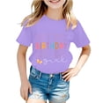 thumbnail image 2 of ibiyuan Big Sister Shirts for Girls Size 10 Promoted To Big Sister Embroidered T-Shirt Pregnancy Announcement Summer Short Sleeve Girl Shirts Trendy Big Sister Outfit Basic Tee Girl Tops 4t, 2 of 4