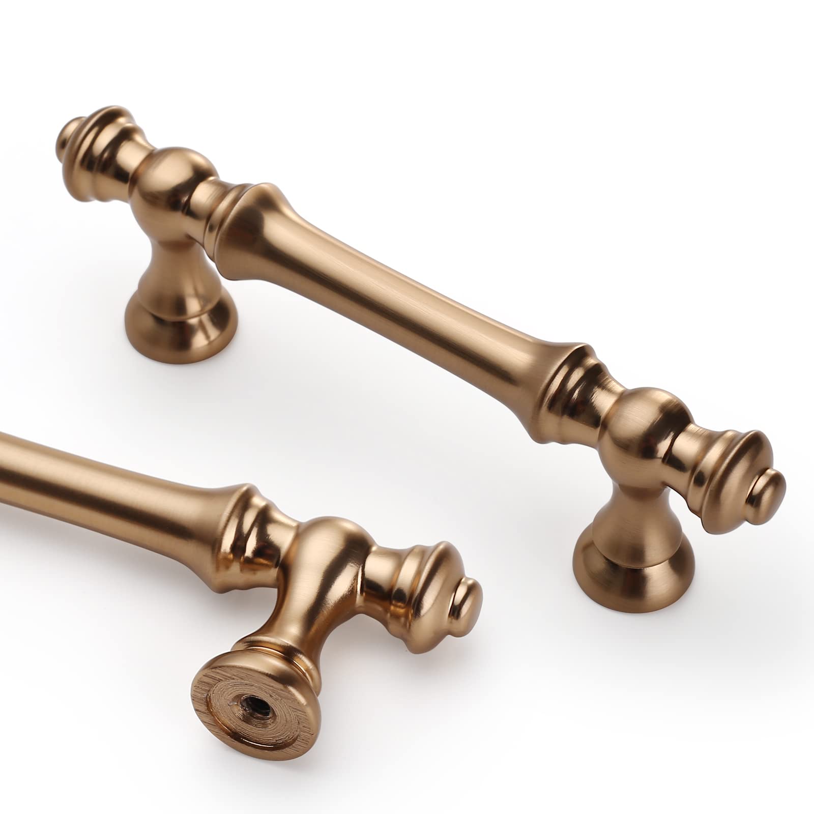 10 Pack Brushed Brass Cabinet Pulls Gold Kitchen Cabinet Handles Hardware For Cupboard Drawer Doors Bathroom Furniture