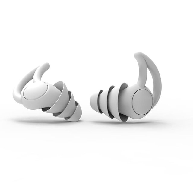 Tapones para los oídos antirruido para dormir, reducción de ruido, artefactos de sonido antirruido, tapones para los oídos lavables, canal auditivo grande y pequeño, tres capas Kuyhfg Sin marca