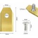 thumbnail image 2 of 45 piezas Lames Tondeuse en Titane, Lame Robot Tondeuse para Husqvarn/Automower/Yardforce/Gardena avec Vis, Lames de Rechange pour Modèles 105, 310, 315, 320, 420, 430x, r40i, 2 of 5