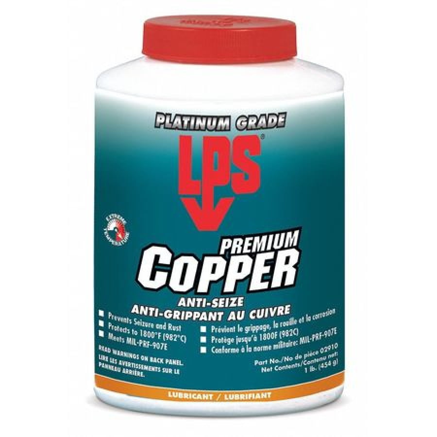 LPS 02910 Copper AntiSeize,Jar,16 oz. Net Weight