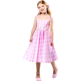pink checkered barbie dress A Leading Role x Mattel Barbie Pink Gingham Premium Adult Dress Up