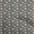 thumbnail image 1 of oneOone Cotton Cambric Dark Teal Blue Fabric Asian Suzani Dress Material Fabric Print Fabric By The Yard 42 Inch Wide, 1 of 5