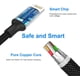 thumbnail image 2 of Cable de Carga USB Multi de 4,4 Pies 3A, Conector de Cable de Carga Rápida 3 en 1 con Adaptador de Puerto USB Dual/tipo C/Micro, Compatible con Tabletas Teléfono 12 11 Pro 8 7 6 Samsung Galaxy (10 Pies) Negro, 2 of 5