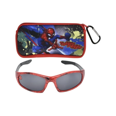 Spiderman Boy's Sunglass and Case Set