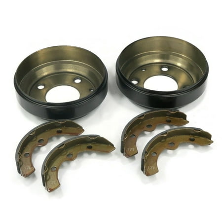 

The ROP Shop | Rear Brake Drums & Shoes For Golf Cart King 1982-07 BRK-017 Harley 41815-86