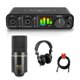 thumbnail image 1 of Interfaz de audio MOTU M2 USB con micrófono MXL 770 y audífonos, 1 of 9