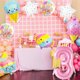 thumbnail image 3 of Set de globos PRELITER Pink Ice Cream para fiesta de tercer cumpleaños, 3 of 7