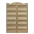 thumbnail image 4 of AWC Dixieland Louvered Café Saloon Door 30"w x 42"h Unfinished Pine, 4 of 5