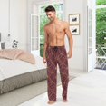 thumbnail image 6 of FORMRS Mens Pajama Pants with Pockets Sleepwear Lounge Bottoms Sizes S-2XL, Circular Gold Pattern, 6 of 7