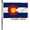 Colorado 2x3 Flag (Double Sided), variant on Colorado State Flag 3x2 Ft Double Sided US State Colorado Flag American States of Colorado Flags with 2 Brass Grommets Design Polyester Flags Decor for Indoor Outdoor