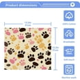 thumbnail image 5 of GZHJMY Colorful Dog Paws Cotton Washcloths Set of 2, 12"x12" Super Soft Absorbent Wash Cloths Bathroom Face Cloths Fingertip Towels for Gym Hotel and Spa, 5 of 7