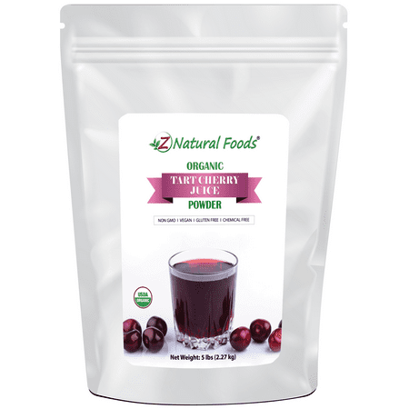 Z Natural Foods Organic Tart Cherry Juice Powder, Superfood Fruit Powder, 5 lbs