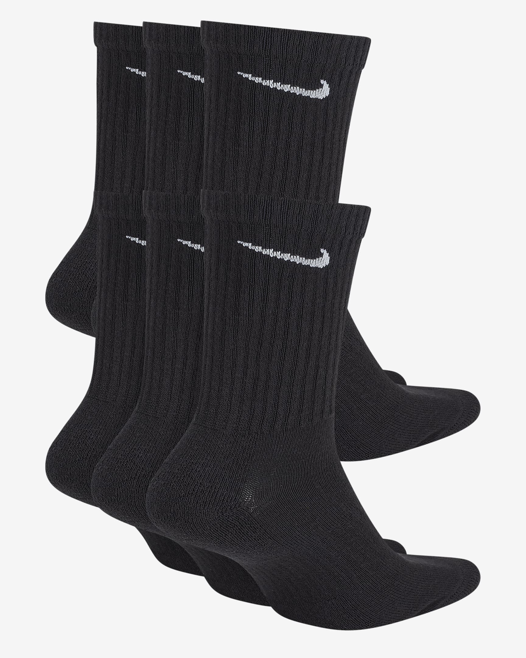 nike black crew socks xl
