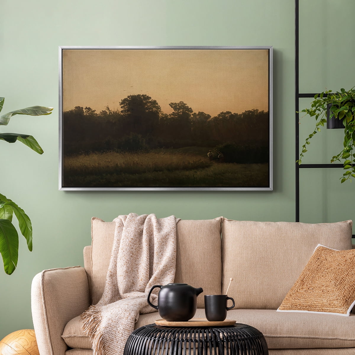Vintage Landscape-CCCXXXV By Wexford Home Framed in Silver Wood Gallery Wrapped Canvas 17 in. x 25 in.