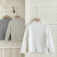 thumbnail image 4 of Little Bottoming Sleeves Shirt Long Jacket High T Shirt Heart Shaped Girls Tops Tees Shirts, 4 of 9