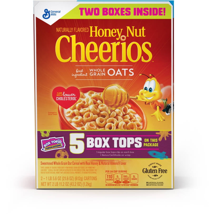 Cheerios Honey Nut Cereal - 2 PK, 21.6 OZ - Walmart.com