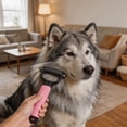 thumbnail image 3 of Olilia Pet Grooming Brush ，Fine-Tooth Comb, Pet Brush ，Anti-Slip Grip，Easily Detangle Tangled Fur, Suitable for Cats and Dogs (Pink, Small)., 3 of 7