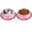 Pink, variant on 2 Pack Stainless Steel Dog Bowls, Food and Water Bowls Anti Skid Stackable Pet Puppy Dishes for Small, Medium and Large Dogs