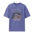 thumbnail image 3 of Mens Shirts USA 250th Anniversary Shirt for Men, 250 Anniversary Printed Short Sleeve T-Shirt American Flag Printed Patriotic Tee, 4th of July CrewNeck Short Sleeve Patriotic Men Tops Blue XL, 3 of 5