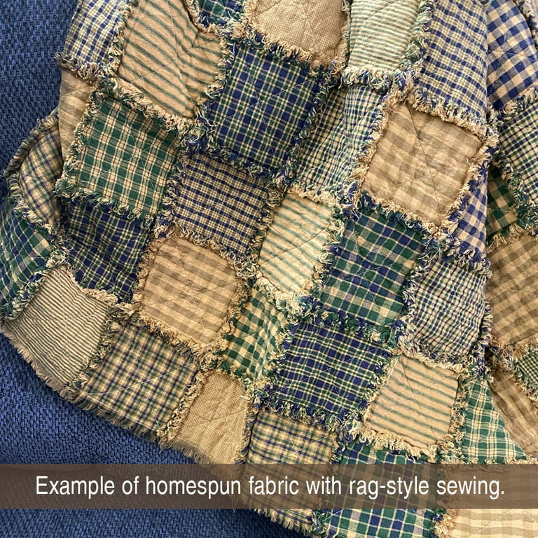 40 Farmhouse Red Homespun 5 inch Quilt Squares by JCS