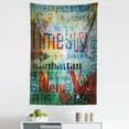 thumbnail image 1 of New York Tapestry, Grunge Collage of Words American Culture Country Metropolis Modern Urban Design, Fabric Wall Hanging Decor for Bedroom Living Room Dorm, 5 Sizes, Multicolor, by Ambesonne, 1 of 1