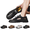 Black, variant on Men's Sport Sandals Outdoor Hiking Sandals Closed Toe Leather Athletic Lightweight Trail Walking Casual Outdoor Fisherman Shoes Water Arch Support & Non-slipping Outsole Black
