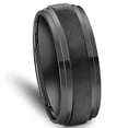 thumbnail image 3 of Pompeii Mens 9mm Titanium Black Comfort fit Brushed Wedding Band (,), 3 of 5