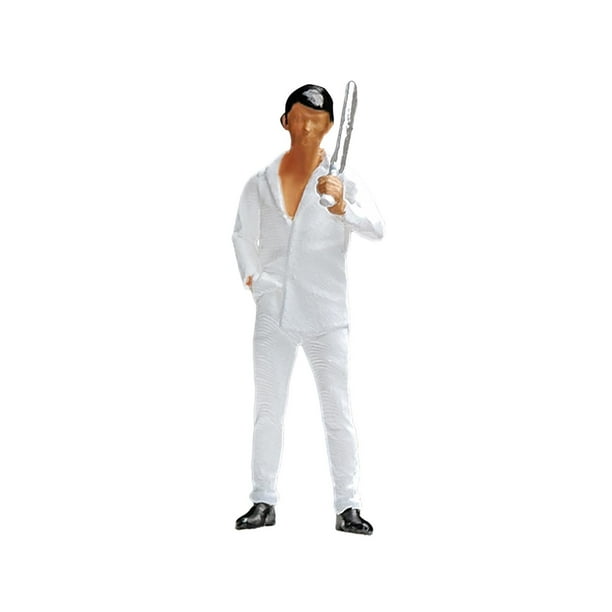 Figuras 1/64 en ropa blanca, personajes, muñecos, gente pequeña para diorama, modelo de tren Estilo D