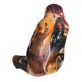 thumbnail image 2 of Wukai Abstract Lion Painting Full Set Car Seat Covers with Soft Padding Universal Auto Front Seats Protector and Cushion Mat, 2 of 5