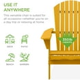 thumbnail image 2 of Best Choice Products Folding Adirondack Chair Outdoor, Wooden Accent Lounge Furniture w/ 350lb Capacity - Marigold Yellow, 2 of 7