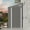 Gray, variant on 4x8 FT Outdoor Storage Shed Side, Metal Garden Shed with Lockable Hinged Door, Lean to Shed with 6 Air Vents, Outside Tool Shed with Sloped Roof, Waterproof Storage Building for Backyard, Patio