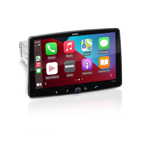 Sound Storm Laboratories SDML9ACP Car Audio Stereo - Apple CarPlay, Android Auto, Single Din, 9 Inch Touchscreen, Bluetooth, No CD DVD Player, AM/FM Radio Receiver, Wireless Remote Control