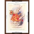 thumbnail image 5 of Art.com Alice in Wonderland, White Rabbit Art Print, Brown Frame Wall Art, 17" x 23", 5 of 5