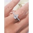 thumbnail image 4 of vylahjewellery Pear Cut Diamond Solitaire Engagement Ring Pave Band Ring for Women, Elegant 925 Sterling Silver Wedding Engagement Jewelry, 4 of 9