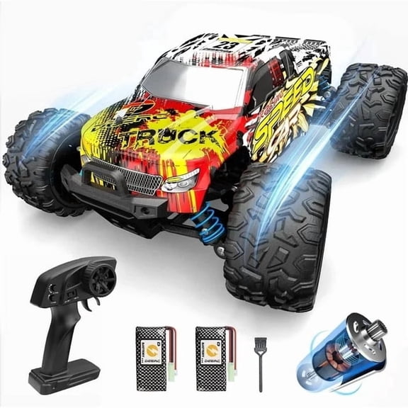 JoyStone RC Car 30 mph High Speed Remote Control Car for Adults, 1:16 Scale 4WD All Terrain Off-Road RC Monster Truck Gifts for Boys, 2 Batteries