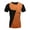 Brown, variant on COOFANDY Men Fashion Casual Asymmetrical Collar Short Sleeve Patchwork Contrast Color T Shirt Tops T2PC