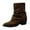 Coffee, variant on Women's Ankle Boots Suede Pointed Toe Heel Boots Puffy Design for Modern Style