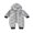 Gray, variant on Miaouyo Infant Baby Boy Girl Winter Romper 0 3 6 9 12 Months Cute Animal Pattern Long Sleeve Hooded Warm Jumpsuit