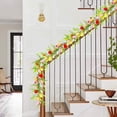 thumbnail image 5 of Tulip Garland Vine Verdsylv Artificial Tulip Garland Vine - Spring Flower Garland with Green Leaves for Wall Decoration, Festival Home & Wedding Backdrop, Festival Wall Decoration, Orange, 5 of 9