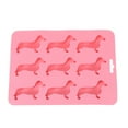 thumbnail image 1 of SHISUYAN Dog Ice Maker Creative Silicone Ice Cube Tray Mold DIY Silicone Mold Pink, 1 of 8